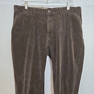 VTG Polo Ralph Lauren Preston Pants Mens 38/32 (Real 37/31) Dark Brown Corduroy